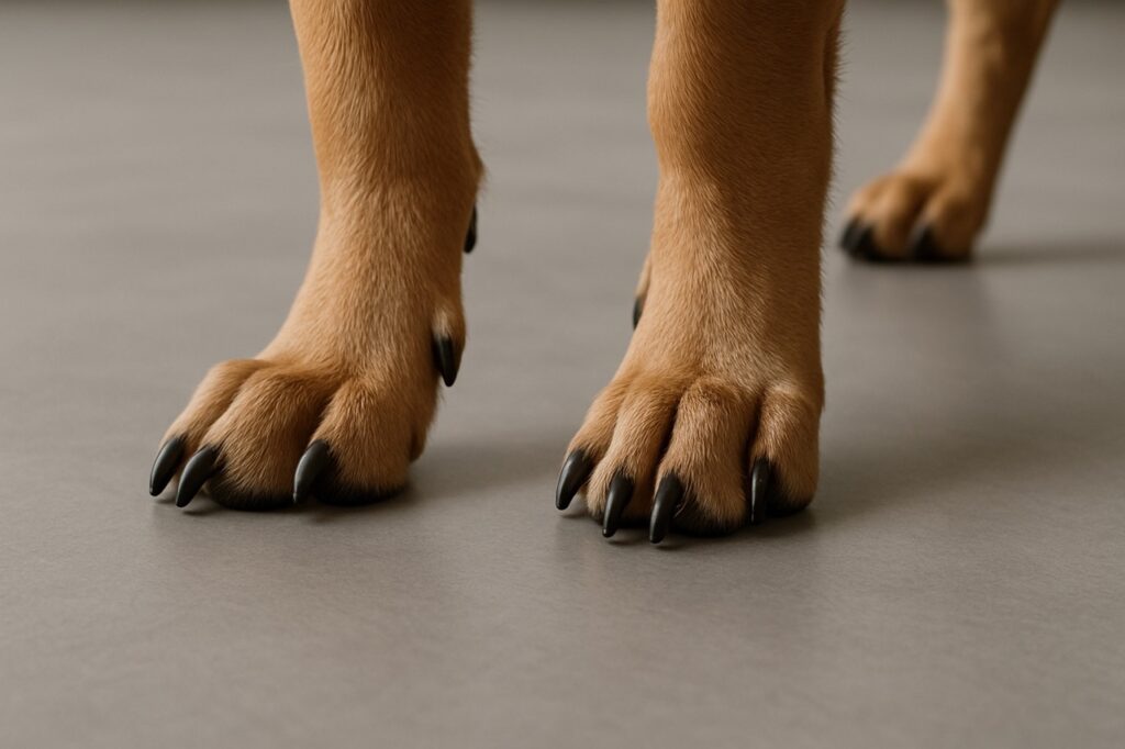 Hondenpoten op krasbestendige PVC vloer groot