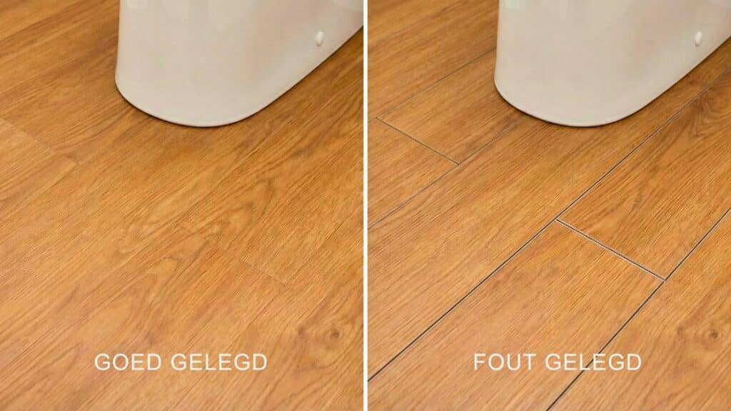 Verschil tussen verlijmd pvc en klik pvc in een toiletvloer