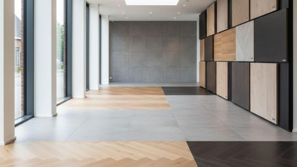 PVC vloeren bekijken in showroom