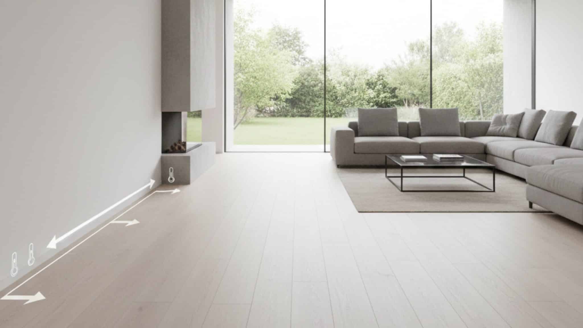 Hoeveel werkt een PVC vloer door uitzetting en krimp bij temperatuurverschillen