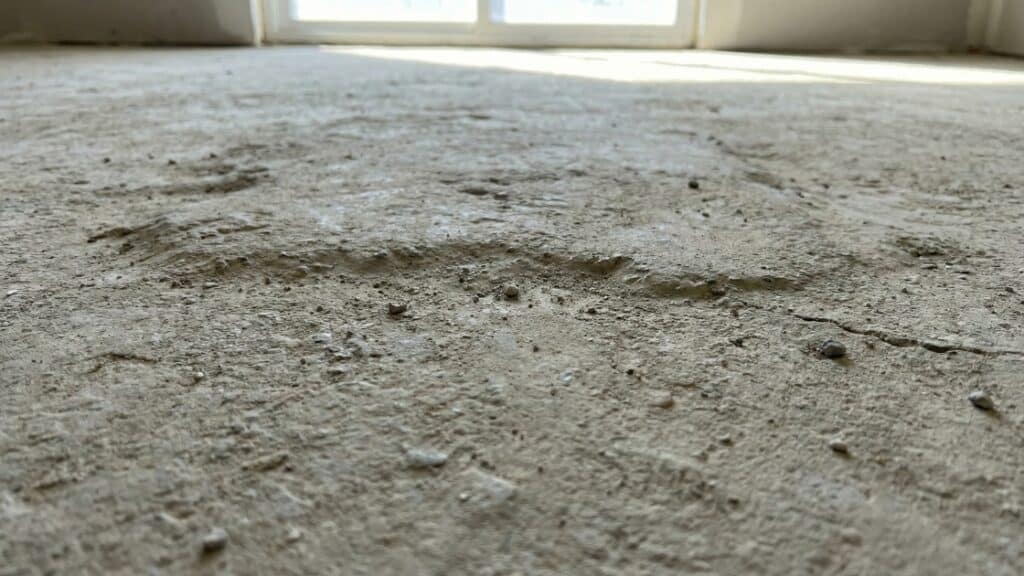 oneffen betonvloer voor pvc vloer