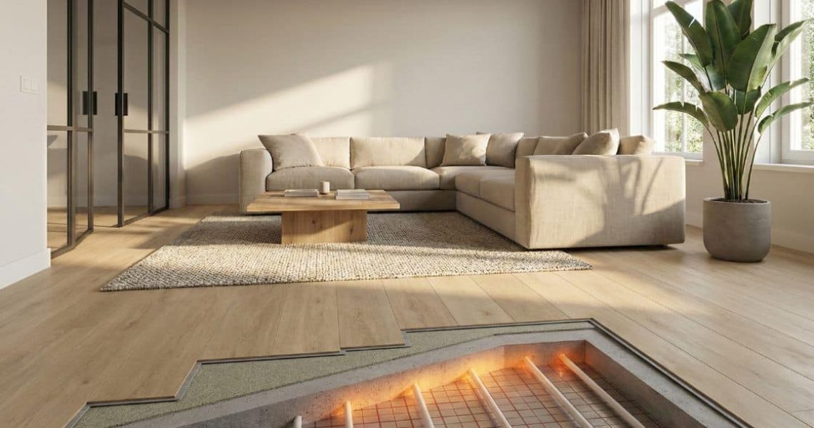 Warmteweerstand van een PVC vloer in combinatie met vloerverwarming